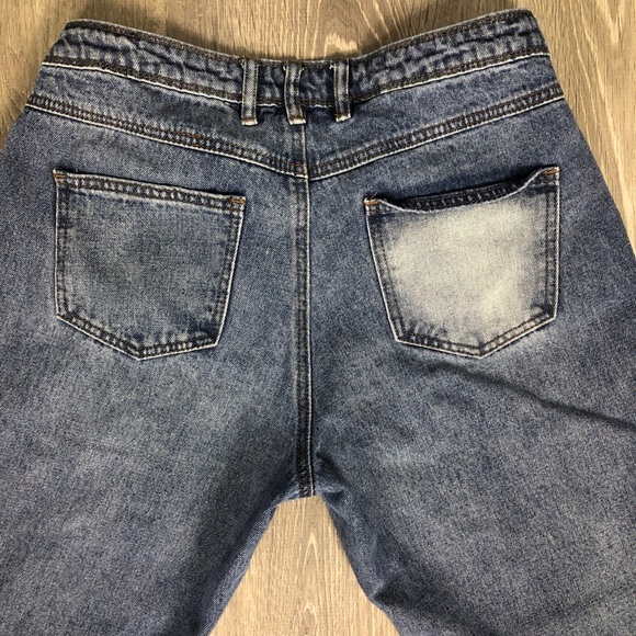 Missguided "Distressed Patchwork" jeans - size 10 - Picture 11 of 11